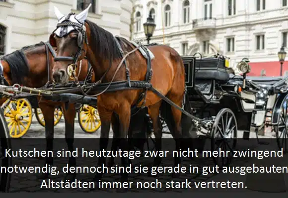 Kutschen im Straßenverkehr